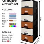 Drawer Set 6 in 1 baby drawer wardrobe cupboard storage